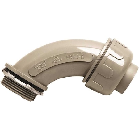 Southwire Conduit Fitting Connector, 3/4 in, Liquid-Tight, Steel, PVC Coated, Red 58133902